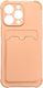 Hurtel Card Armor Case etui pokrowiec do Xiaomi Redmi 10X 4G / Xiaomi Redmi Note 9 portfel na kartę silikonowe pancerne etui Air Bag różowy 1