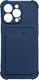 Hurtel Card Armor Case etui pokrowiec do Samsung Galaxy S20 FE 5G portfel na kartę silikonowe pancerne etui Air Bag granatowy 1