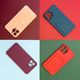 Hurtel Card Armor Case etui pokrowiec do Samsung Galaxy A32 4G portfel na kartę silikonowe pancerne etui Air Bag malinowy 2
