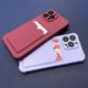 Hurtel Card Armor Case etui pokrowiec do Samsung Galaxy A32 4G portfel na kartę silikonowe pancerne etui Air Bag malinowy 5