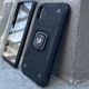Wozinsky Wozinsky Ring Armor pancerne hybrydowe etui pokrowiec + magnetyczny uchwyt Samsung Galaxy S22 Ultra srebrny 7