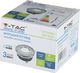 V-TAC downlight VT-787 8,4 x 3,8 cm GU10 IP54 cynk srebrny 5