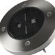 Ranex ground spot Torino solar led 13,2 x 12 cm stainless steel silver 3