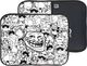 Etui na tablet Pixie Crew obudowa tabletu projekt trolla czarno-biały 2