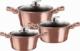 Zilner GARNKI z POWŁOKĄ GRANITOWĄ 6 ELE. ZILNER ROSEGOLD ZL-8562 1