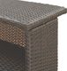 vidaXL 3-cz. ogrodowy zestaw mebli barowych, poduszki, rattan PE, brąz 8