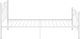 vidaXL Rama łóżka, biała, metalowa, 90 x 200 cm 4