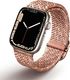 Uniq Pasek UNIQ Aspen Apple Watch 4/5/6/7/SE 40/41mm Braided DE różowy/citrus pink 1