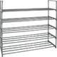 Gerimport półka na buty 5-warstwowa 90 x 30 x 87 cm stal szara 1