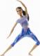 Lalka Barbie Mattel Made to Move - Kwiecista gimnastyczka, niebieski strój (FTG80/GXF06) 5