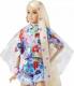 Lalka Barbie Mattel Extra Moda - Komplet w kwiatki/Blond włosy (GRN27/HDJ45) 2