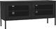vidaXL Szafka pod telewizor, czarna, 105x35x50 cm, stalowa 2