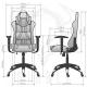 Fotel Diablo Chairs X-One Horn Czarno-biały 5