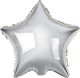 GoDan Balon foliowy GWIAZDA, srebrna, 18 cali 1