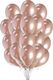 GoDan Balony metaliczne Różowo-Złote, B&C, 30 cm, 50 szt. 1