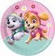PROCOS Talerzyki papierowe Psi Patrol Skye & Everest, 23cm, 8 szt. (plastic-free) 1