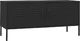 vidaXL Szafka pod telewizor, czarna, 105x35x52 cm, stalowa 2