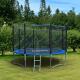 Trampolina ogrodowa Trampolina ogrodowa z siatką zewnętrzną 12FT 374cm Ringo Sapphire + drabinka + skarpetki GRATIS! (5902340241134) 2