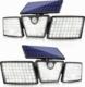 Kinkiet LTC Lampa solarna LTC 74 x LED SMD, 20 W, czujnik ruchu i zmierzchu, regulacja kąta świecenia, akumulator 2400 mAh. 3
