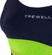 Crowell Kostium kąpielowy damski Katie kol.02 granatowo-limonkowo-zielony 36 3
