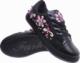 Pantofelek24 Modne damskie trampki z kamieniami Czarne /D9-2 8355 S128/ 37 5