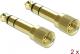 Adapter AV Delock Jack 3.5mm - Jack 6.3mm złoty (65983) 1