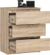 Fabryka Mebli Akord KOMODA K 60 cm 3 SZUFLADY DĄB SONOMA 4