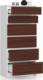 Fabryka Mebli Akord KOMODA K 60 cm 6 SZUFLAD BIAŁA / WENGE 2
