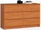 Fabryka Mebli Akord KOMODA K 120 cm 6 SZUFLAD OLCHA 1