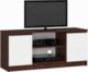 Fabryka Mebli Akord SZAFKA RTV 120 cm 2D 1P WENGE / BIAŁA 1