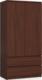 Fabryka Mebli Akord SZAFA S 90 cm 2 DRZWI 2 SZUFLADY WENGE 1