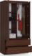 Fabryka Mebli Akord SZAFA S 90 cm 2 DRZWI 2 SZUFLADY WENGE 2