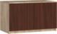 Fabryka Mebli Akord Nadstawka na szafę S 90 cm - dąb sonoma-wenge - 2 drzwi 1