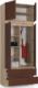Fabryka Mebli Akord Nadstawka na szafę S 90 cm - dąb sonoma-wenge - 2 drzwi 3