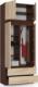 Fabryka Mebli Akord Nadstawka na szafę S 90 cm - wenge-dąb sonoma - 2 drzwi 3