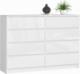 Fabryka Mebli Akord KOMODA K 140 cm 8 SZUFLAD AKRYL BIAŁA WYSOKI POŁYSK 1