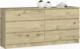 Fabryka Mebli Akord Komoda do salonu K 160 cm 6 szuflad - dąb artisan 1
