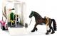 Figurka Schleich Horse Club Półciężarówka z koniem i przyczepą (42346) 4