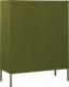 vidaXL Szafka z szufladami, oliwkowozielona, 80x35x101,5 cm, stalowa 7