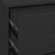 vidaXL Szafka z szufladami, czarna, 80x35x101,5 cm, stalowa 4