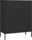 vidaXL Szafka z szufladami, czarna, 80x35x101,5 cm, stalowa 7