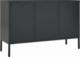 vidaXL Komoda, antracytowa, 105x35x70 cm, stal i szkło hartowane 6
