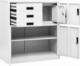 vidaXL Szafka biurowa, biała, 90x40x102 cm, stalowa 7