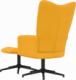 vidaXL Fotel z podnóżkiem, musztardowy, obity aksamitem 5