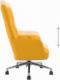 vidaXL Fotel, musztardowy, obity aksamitem 5
