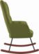 vidaXL Fotel bujany, jasnozielony, tapicerowany aksamitem 4
