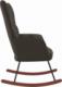 vidaXL Fotel bujany, ciemnoszary, tapicerowany aksamitem 4