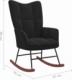 vidaXL Fotel bujany, czarny, tapicerowany aksamitem 7