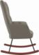 vidaXL Fotel bujany, jasnoszary, tapicerowany aksamitem 4