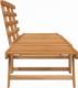 vidaXL Ławka ogrodowa, 2-w-1, 190 cm, lite drewno akacjowe 4